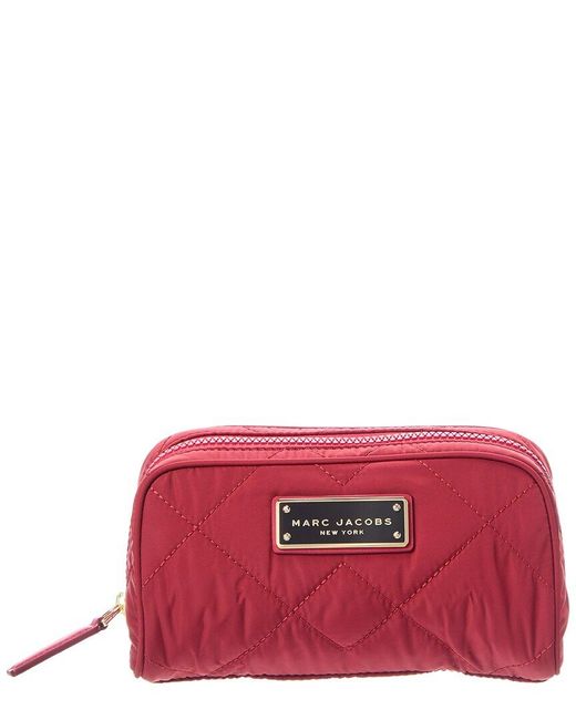 Marc Jacobs Red Quilted Slgs Cosmetic Case