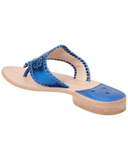 Jack Rogers Blue Jacks Leather Sandal
