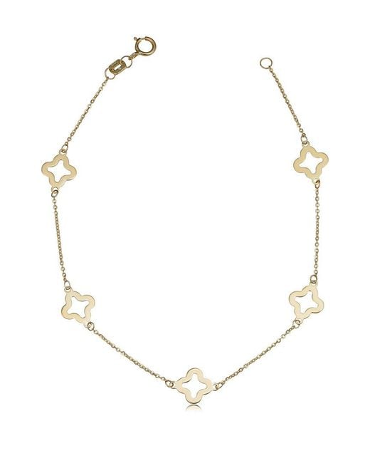 Sabrina Designs Metallic 14k Flower Ankle Bracelet