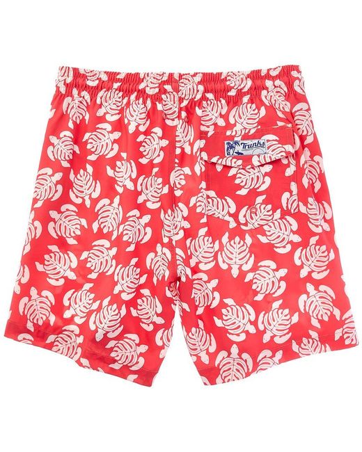 Trunks Surf & Swim Red Sano Swim Trunk for men