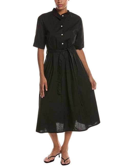 Persaman New York Black Midi Shirtdress
