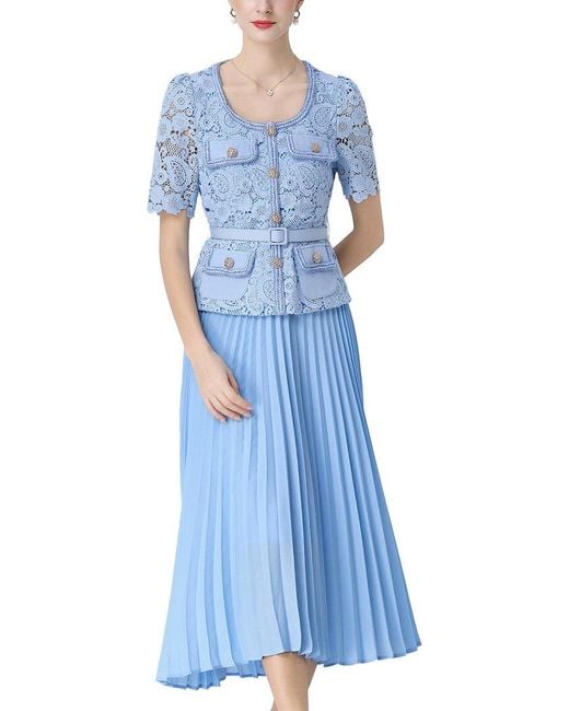 Kaimilan Blue Midi Dress