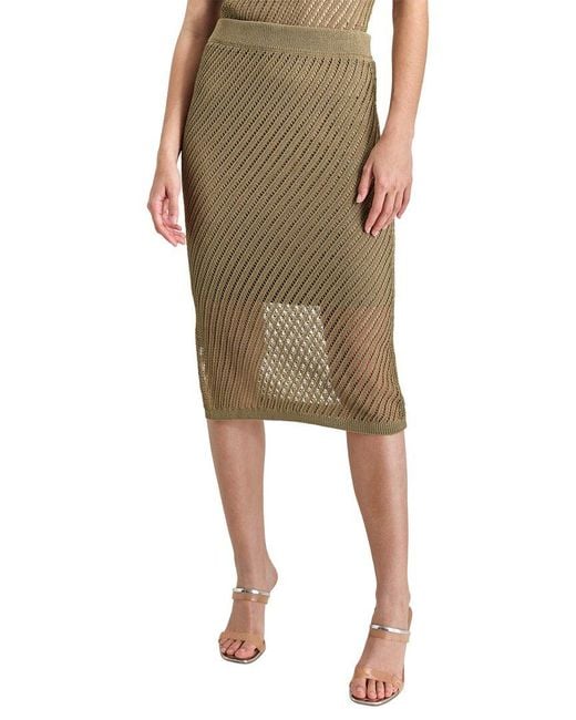 DKNY Green Corded Top