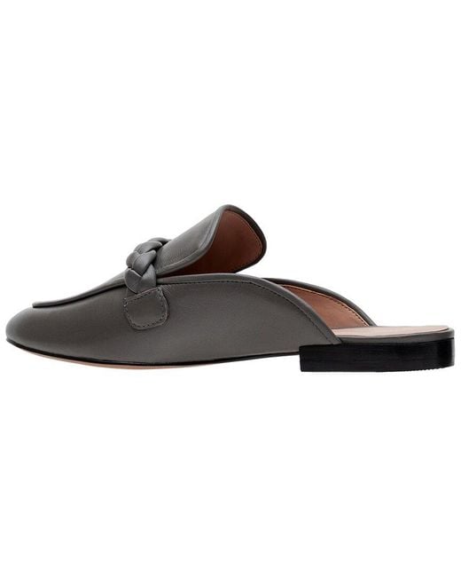 Linea Paolo Gray Amyx Leather Mule