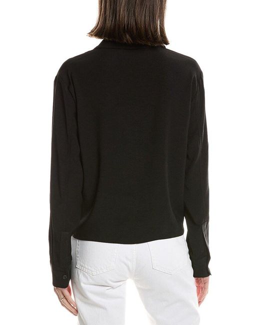 Hudson Black Knotted Button-Down Shirt