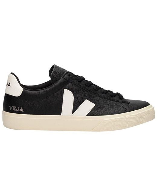 Veja Black Classics Leather Sneaker for men
