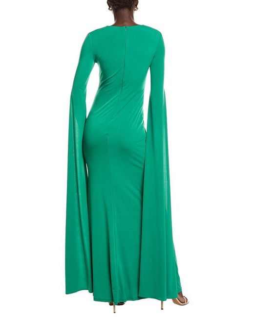 Issue New York Green Solid Gown