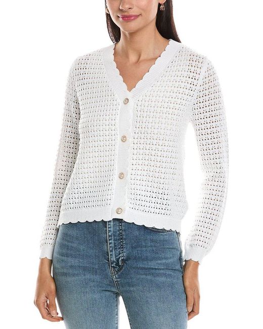 Nanette Lepore White Spring Cardigan