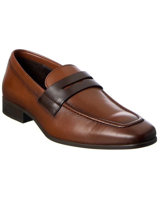 M by Bruno Magli Mineo Leather Oxford in Brown for Men | Lyst