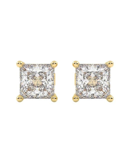 Diamond Select Cuts Metallic 14K 1.00 Ct. Tw. Diamond Earrings