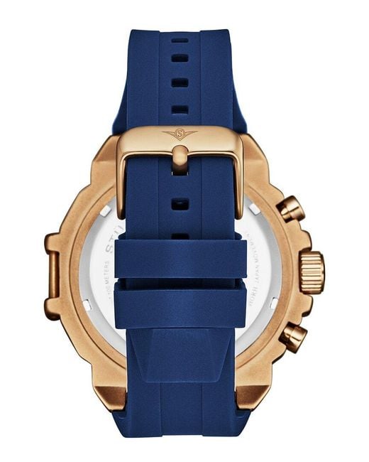 Stuhrling Blue Monaco Chronograph Silicone Watch for men