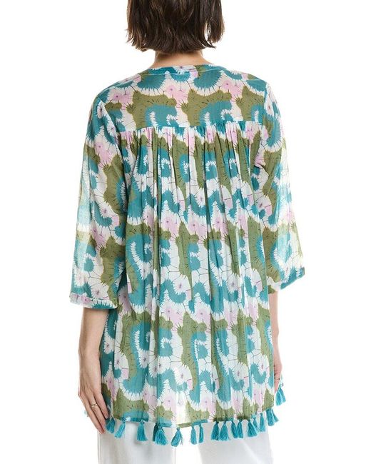 Ro's Garden Blue Seychelles Tunic