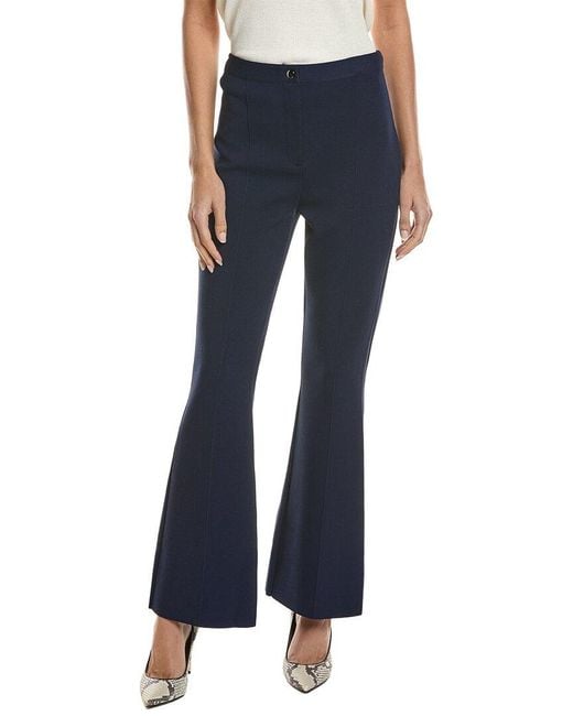 Theory Blue Crop Flare Pant