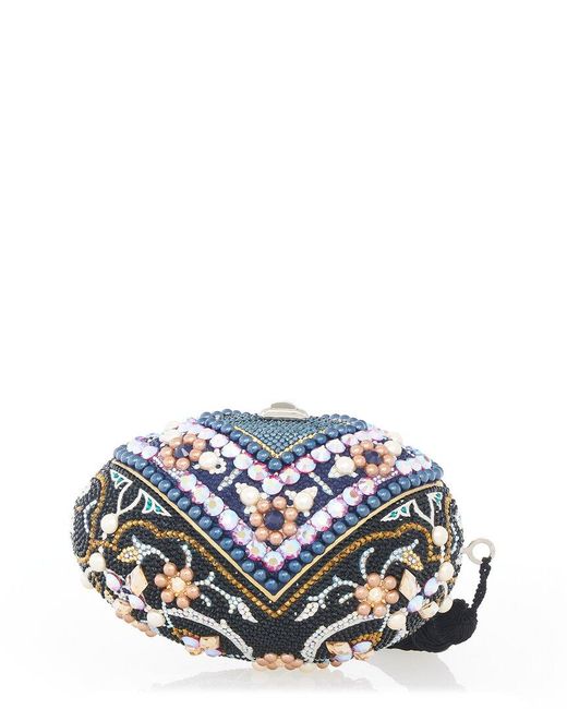 Judith Leiber Blue Egg Tabriz Clutch