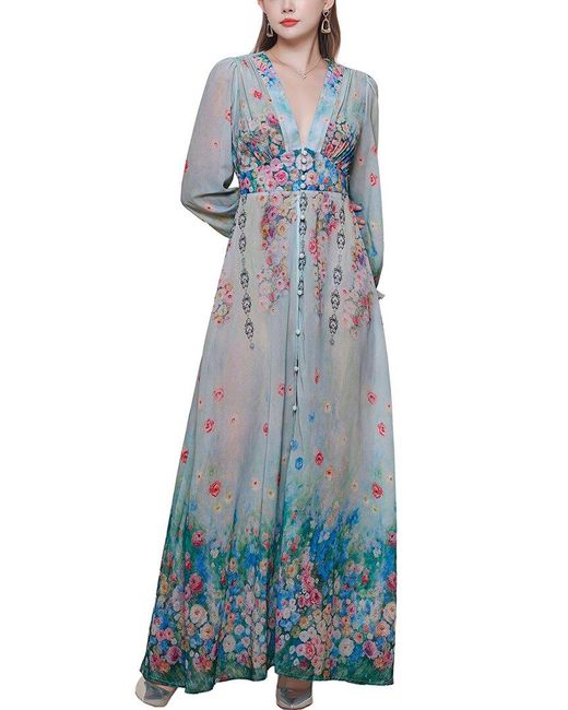 Kaimilan Blue Maxi Dress