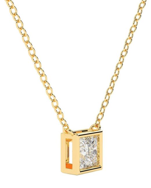 Lab Grown Diamonds Metallic 14K 0.50 Ct. Tw. Lab-Grown Diamond Necklace