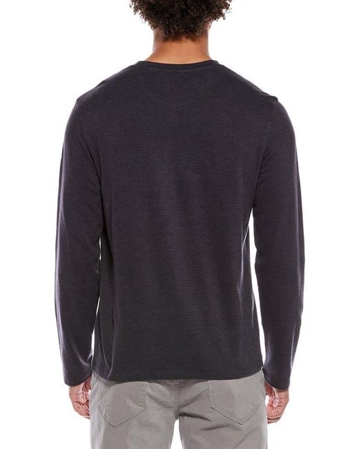 Vince Blue Birdseye Crewneck Sweatshirt for men