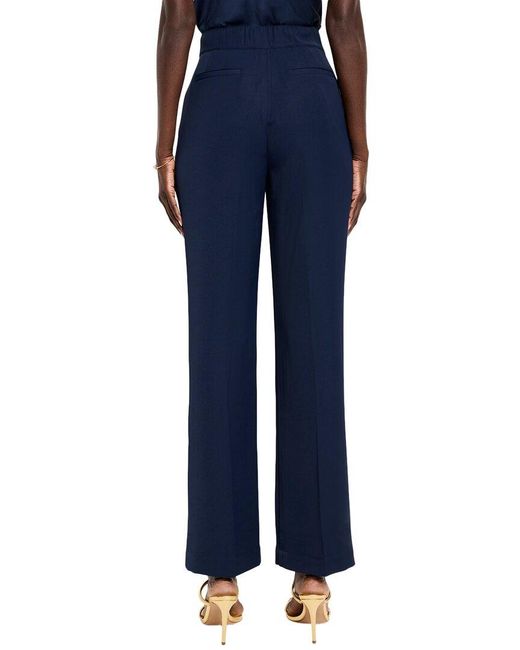 NIC+ZOE Blue Eliot Wide Leg Social Trouser