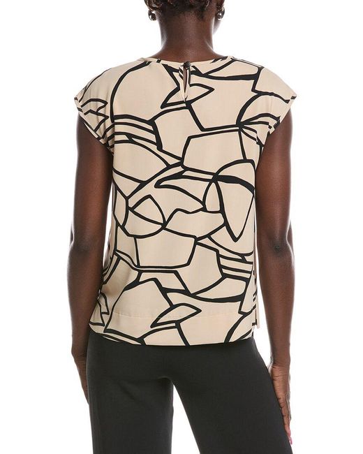 Joseph Ribkoff White Sleeveless Blouse