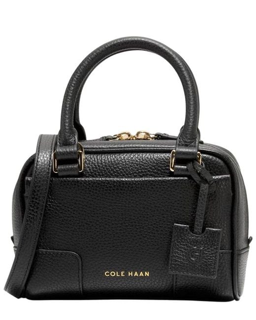 Cole Haan Black Beverly Mini Leather Satchel