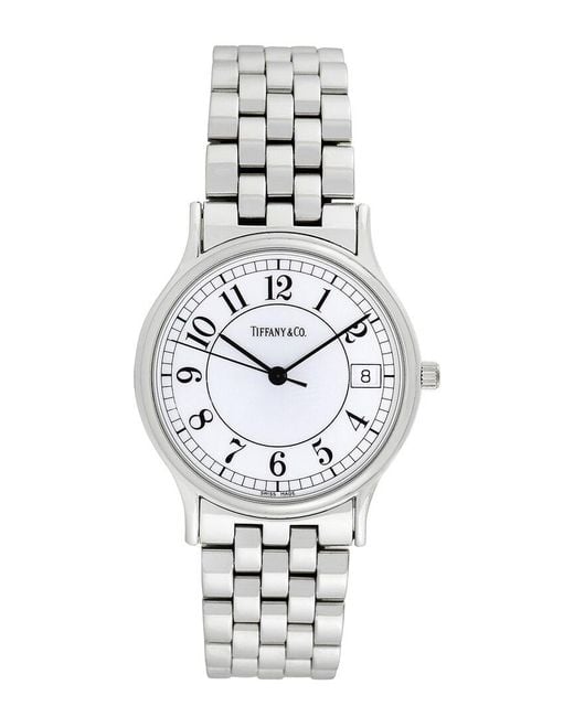 Tiffany & Co White Portofino Watch, Circa 2000S (Authentic Pre-Owned) for men