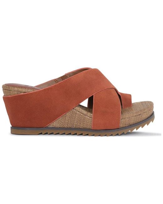 Donald J Pliner Brown Tf Dnu Sisu Suede Sandal