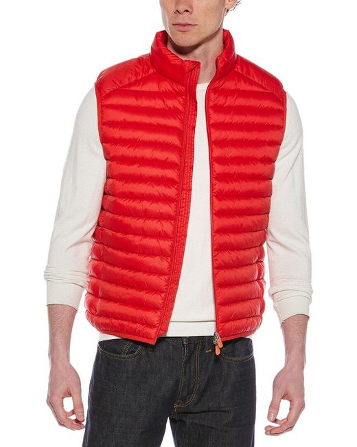 Save The Duck Red Adam Vest for men