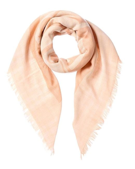 Burberry Pink Dnu Pack Wool-Blend Scarf