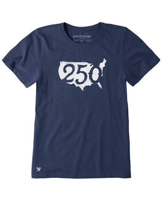 Life Is Good. Blue Crusher Lite T-Shirt