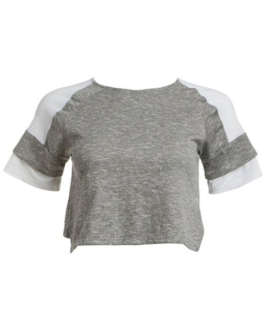 Athletic Propulsion Labs Gray Athletic Propulsion Labs The Perfect Crop Top