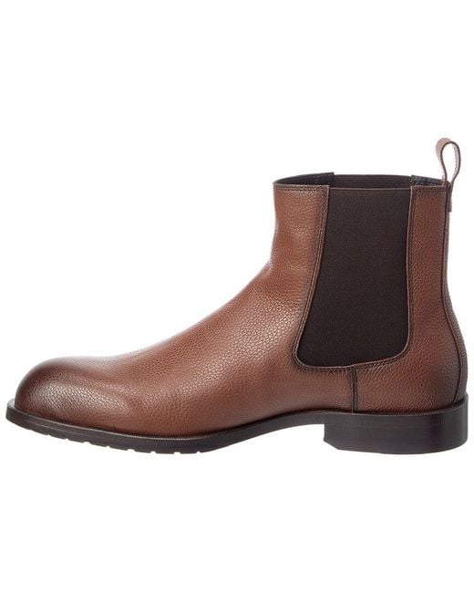 Boss Brown Tayil-L Leather Boot for men