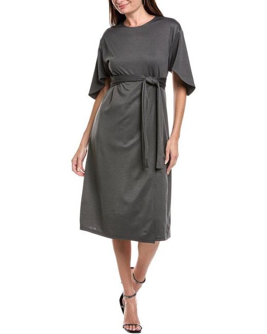 IPPONELLI Gray Midi Dress