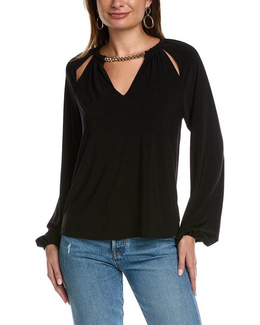 Ramy Brook Black Varinda Blouse
