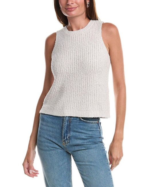 Eileen Fisher Sweater Vest in Blue Lyst UK