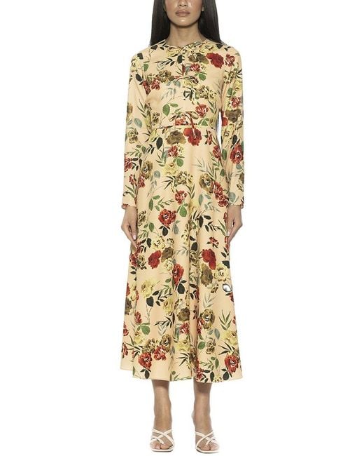 Alexia Admor Metallic Ophelia A-Line Dress