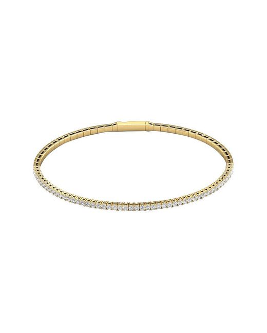 Lab Grown Diamonds Metallic 14K 10.00 Ct. Tw. Lab-Grown Diamond Bracelet