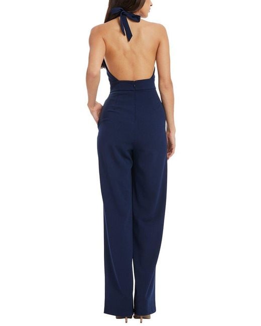 Dress the Population Blue Miller Jumpsuit