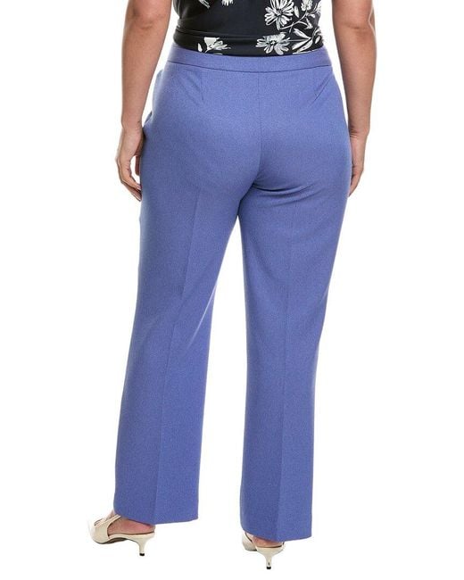 Tahari Blue Plus Twill Pant