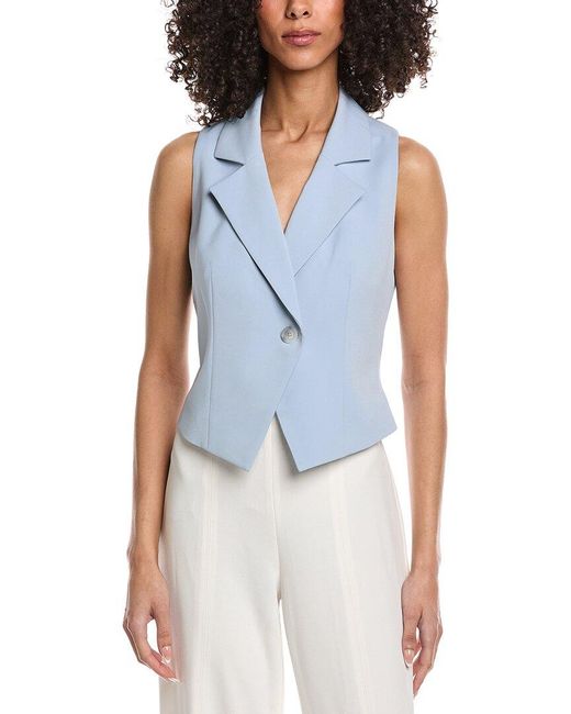 Kenneth Cole Blue Fitted Vest