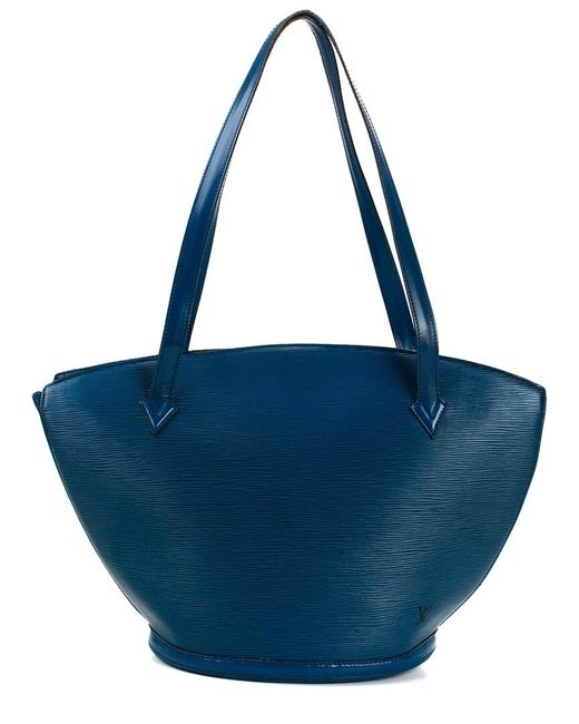 Louis Vuitton Blue Epi Leather Saint Jacques Pm (Authentic Pre-Owned)