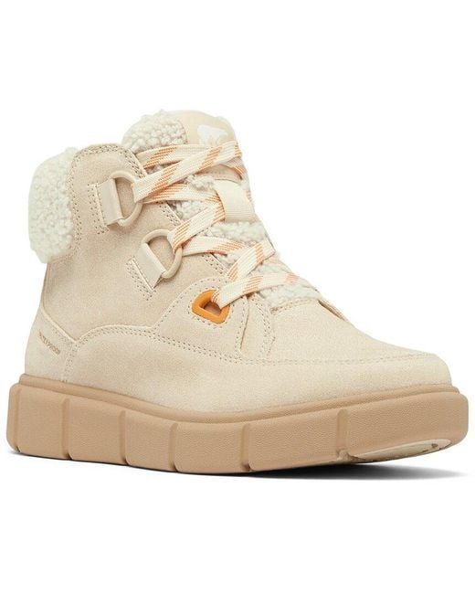 Sorel Natural Explorer Iii Waterproof Suede Boot