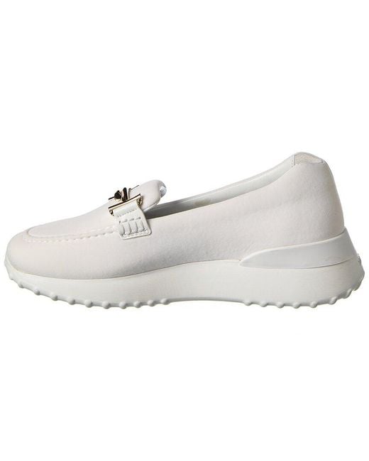 Tod's White Tods Neoprene Loafer