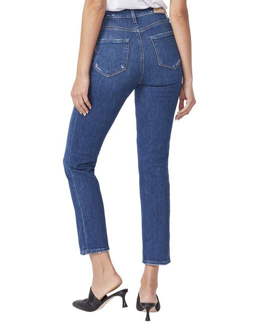 PAIGE Blue Sarah Slim Roam Straight Leg Jean