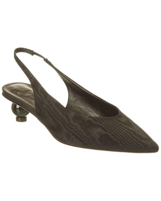 Weekend Brown Max Mara Nadir Grosgrain Slingback Pump