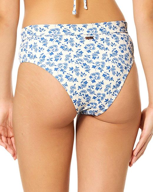 Raisins Blue Magnolia Bikini Bottom
