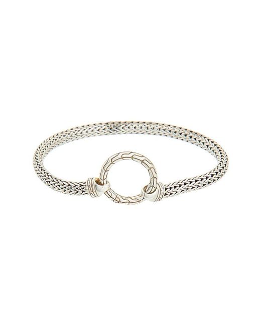 John Hardy White Chain Station Bracelet