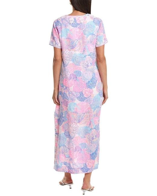 Lilly Pulitzer Purple Ariella Linen Maxi Dress