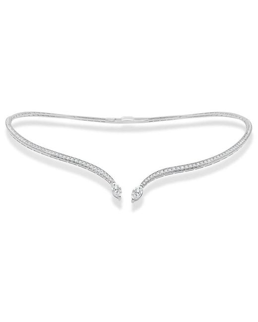 Sabrina Designs White 14K 2.22 Ct. Tw. Diamond Open Choker Wrap Necklace