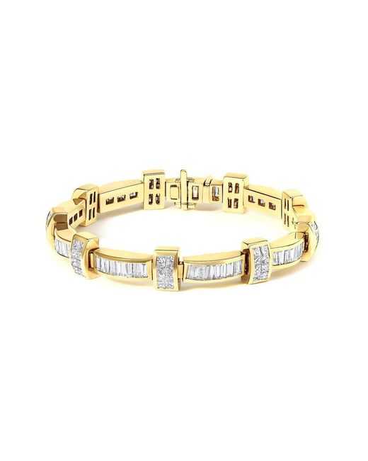 Haus of Brilliance Metallic 14K.39 Ct. Tw. Diamond Link Bracelet