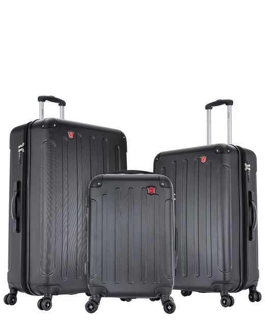 DUKAP 3pc Hardside Luggage Set With Usb Port in Black Lyst UK